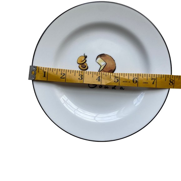 Pottery Barn Cheese Appetizer Cocktail Party Football Entertain Plates Set Of 4 - Picture 5 of 10